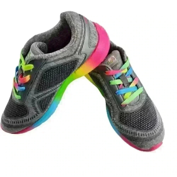 Fila Kids Kameo 3 Shoes Size 4 Gray Multi Color At - Picture 4 of 10